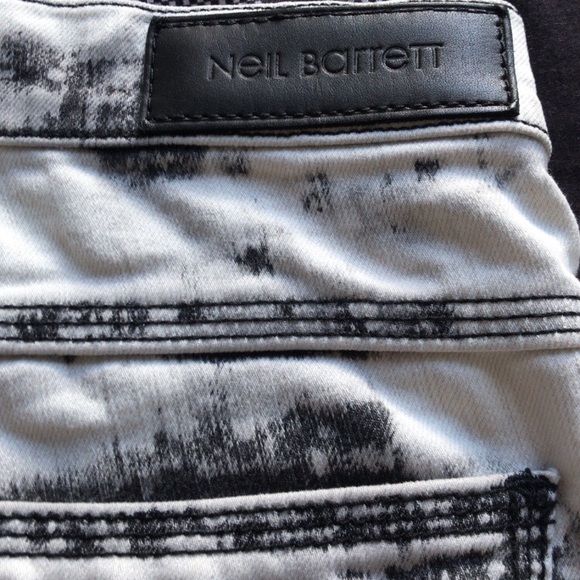 (SOLD) Neil Barrett Acid Wash Jeans - Picture 3 of 6